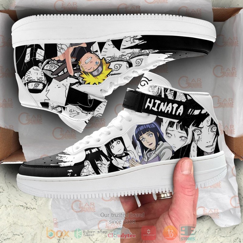 NEW Naruto Uzumaki and Hinata Anime Mix Manga High Top Air Force Shoes 4 Naruto Uzumaki and Hinata Anime Mix Manga High Air Force Shoes 1 2 3
