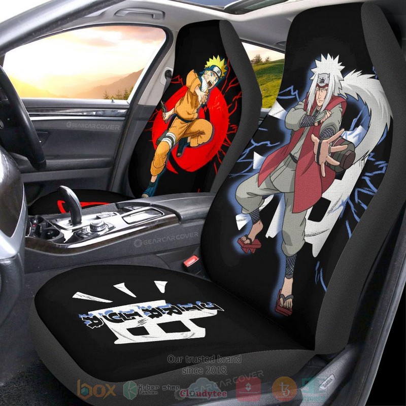 Naruto and Jiraiya Naruto Anime Car Seat Cover 1