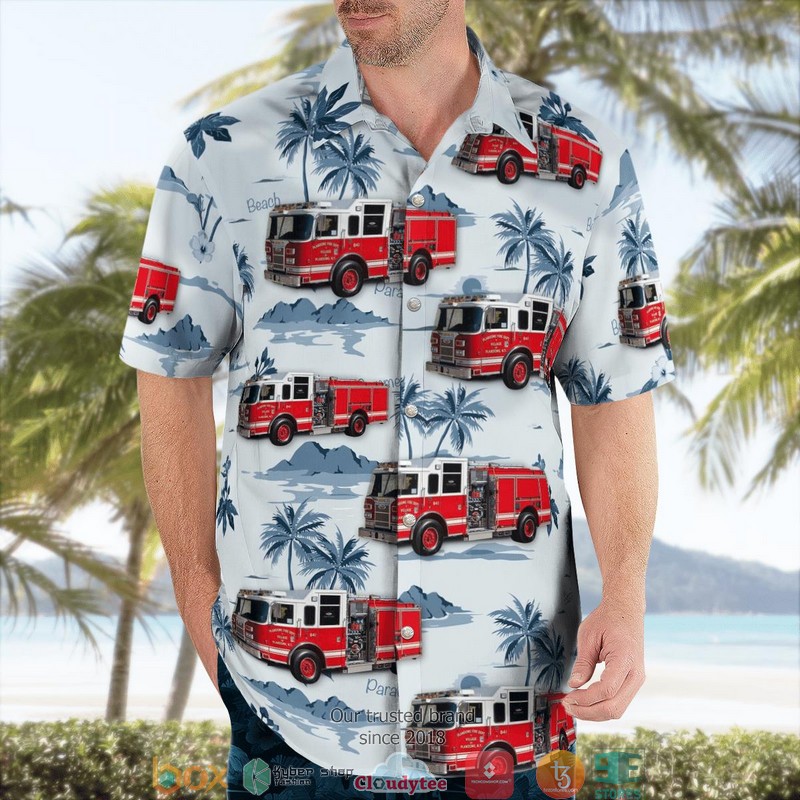 Nassau County New York Plandome Fire Department 3D Hawaii Shirt 3 Nassau County New York Plandome Fire Department 3D Hawaii Shirt 1 2