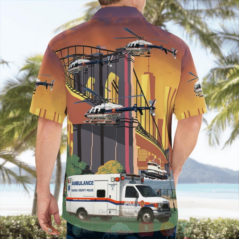 BEST Nassau County Police, New York Yellow 3D Aloha Shirt 2 BEST Nassau County Police, New York Yellow 3D Aloha Shirt word2