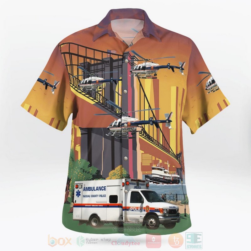 BEST Nassau County Police, New York Yellow 3D Aloha Shirt 3 BEST Nassau County Police, New York Yellow 3D Aloha Shirt word2