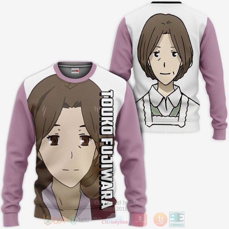 BEST Anime Natsume Yuujinchou Touko Fujiwara All Over Print Hoodie-Bomber Jacket 2 Natsume Yuujinchou Touko Fujiwara Anime 3D Hoodie Bomber Jacket 1