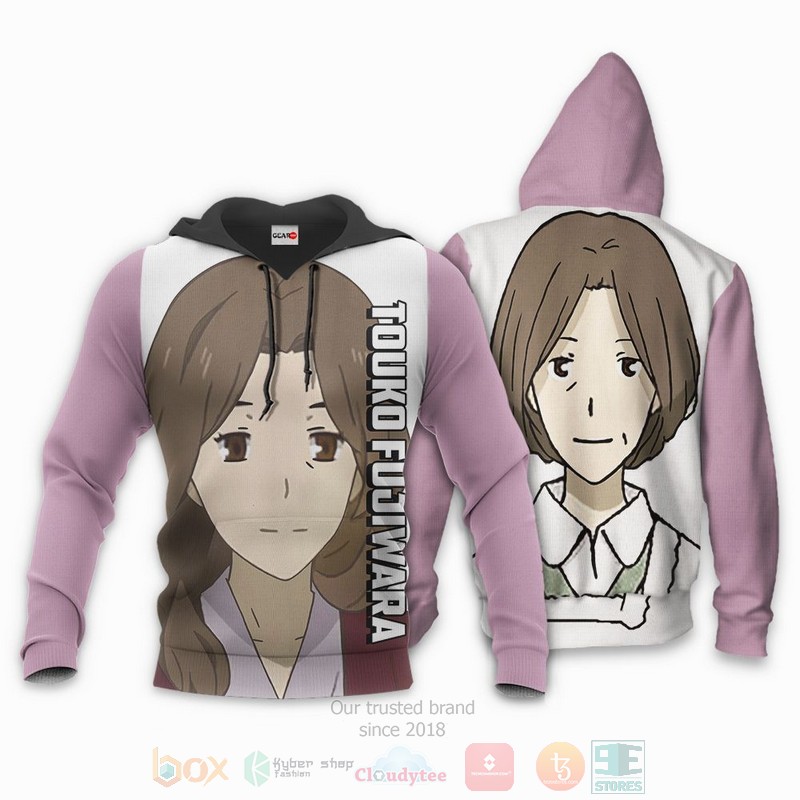 BEST Anime Natsume Yuujinchou Touko Fujiwara All Over Print Hoodie-Bomber Jacket 3 Natsume Yuujinchou Touko Fujiwara Anime 3D Hoodie Bomber Jacket 1 2