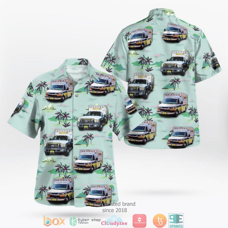 Nature Coast EMS Light Blue Hawaii 3D Shirt 1 Nature Coast EMS Light Blue Hawaii 3D Shirt