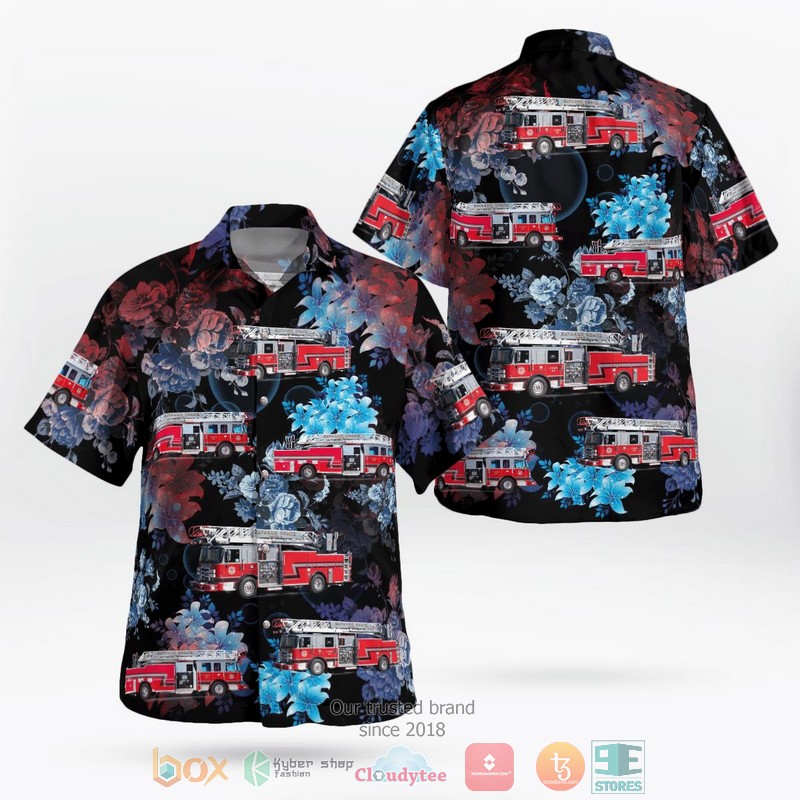 Navarre Beach Fire Rescue Hawaiian Shirt word2