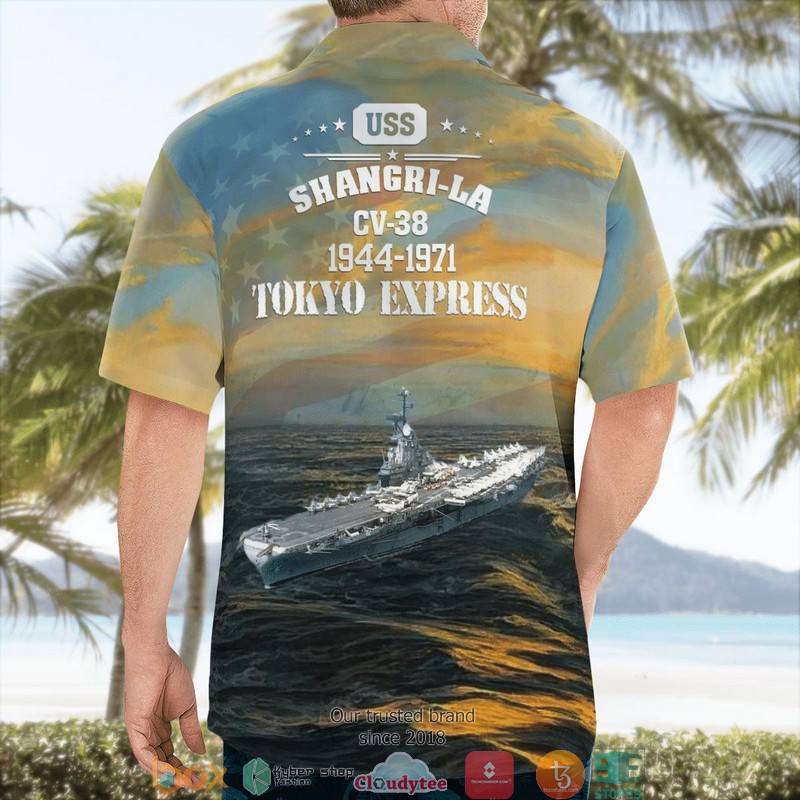 BEST Navy USS Shangri-La CV-38 Essex-class aircraft carrier Hawaii Shirt 2 BEST Navy USS Shangri-La CV-38 Essex-class aircraft carrier Hawaii Shirt word3