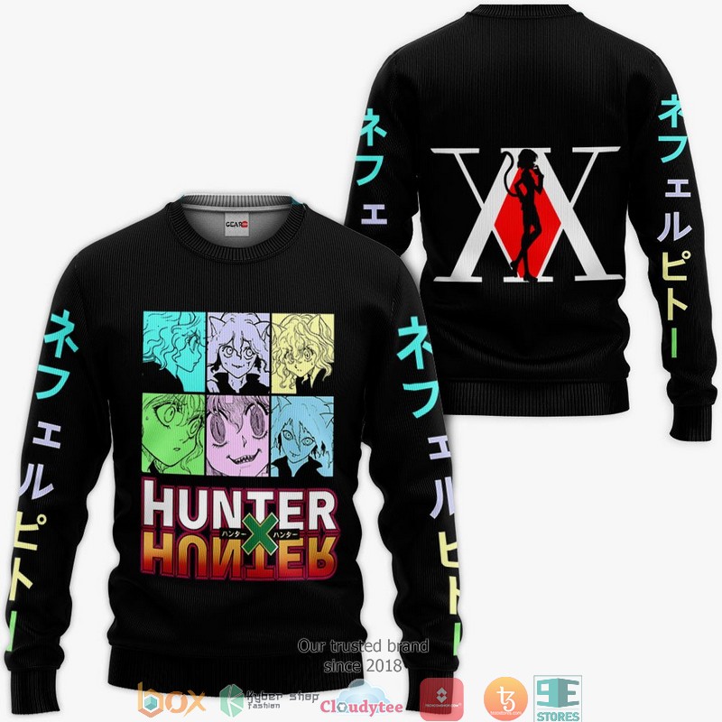 Neferpitou HxH Anime Merch 3D Shirt, Bomber jacket 2 Neferpitou HxH Anime Merch 3D Shirt Bomber jacket 1