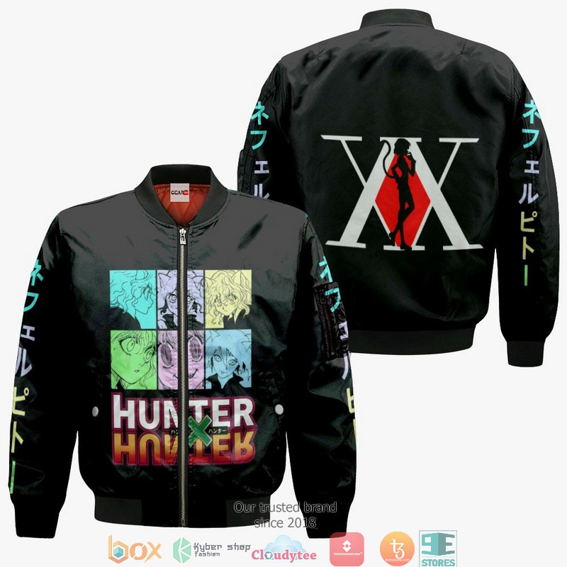 Neferpitou HxH Anime Merch 3D Shirt, Bomber jacket 4 Neferpitou HxH Anime Merch 3D Shirt Bomber jacket 1 2 3