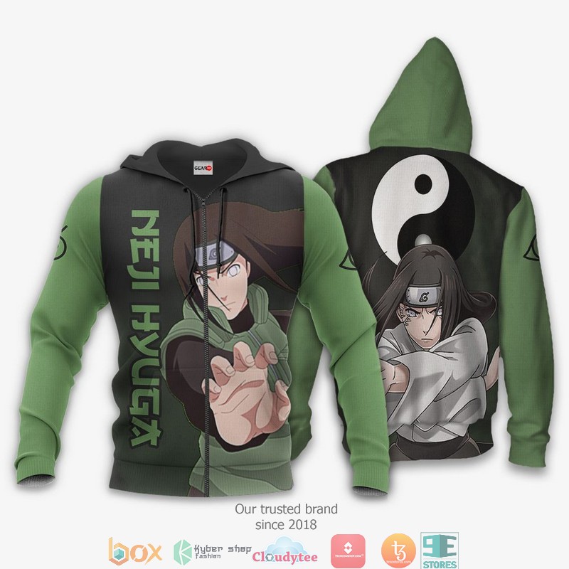 Neji Hyuga NRT Anime 3D Shirt, Bomber jacket 1 Neji Hyuga NRT Anime 3D Shirt Bomber jacket