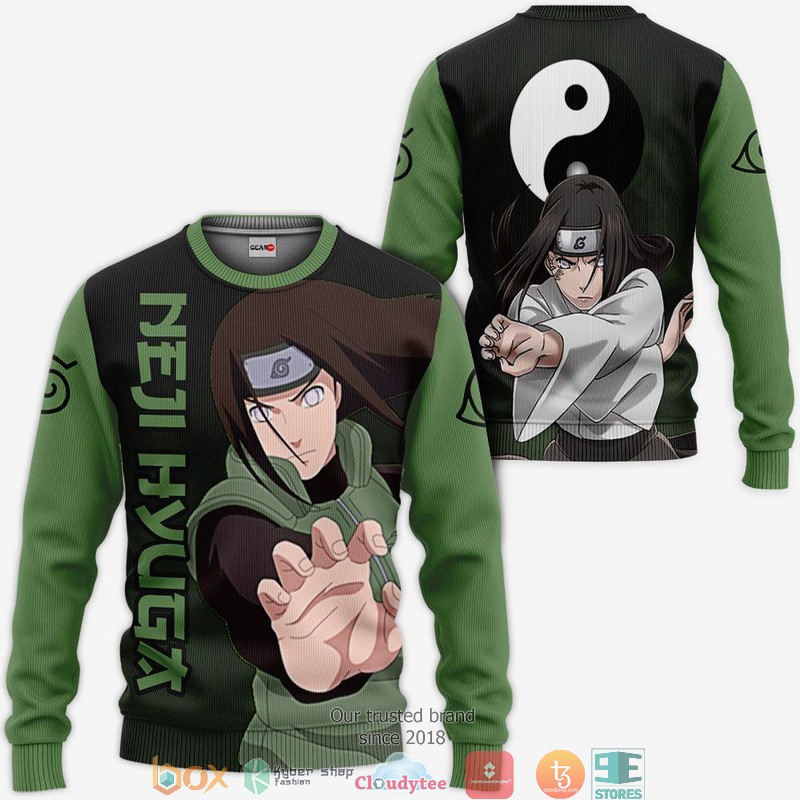 Neji Hyuga NRT Anime 3D Shirt, Bomber jacket 2 Neji Hyuga NRT Anime 3D Shirt Bomber jacket 1