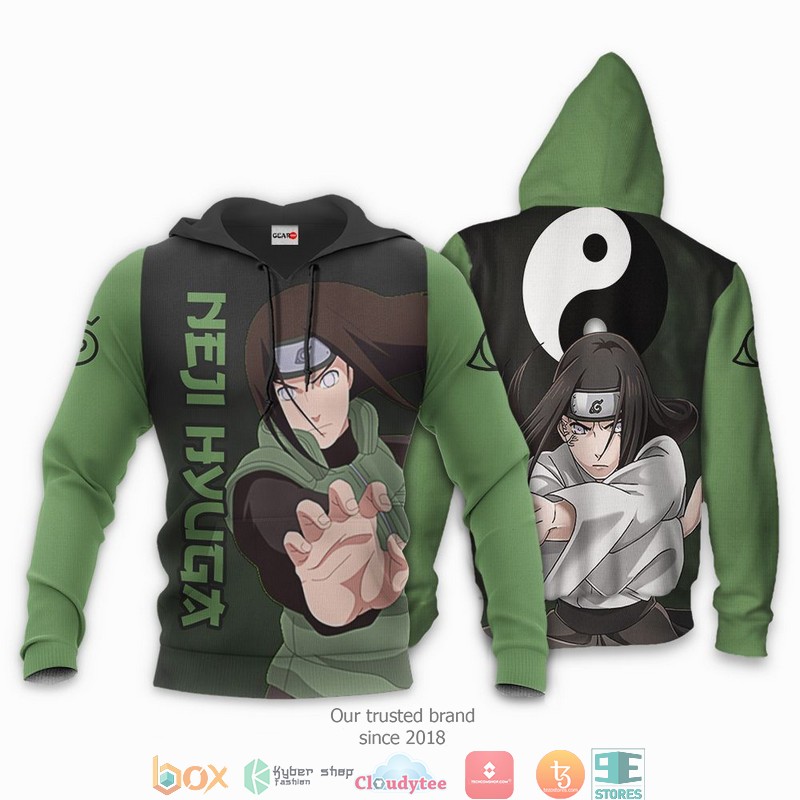 Neji Hyuga NRT Anime 3D Shirt, Bomber jacket 3 Neji Hyuga NRT Anime 3D Shirt Bomber jacket 1 2