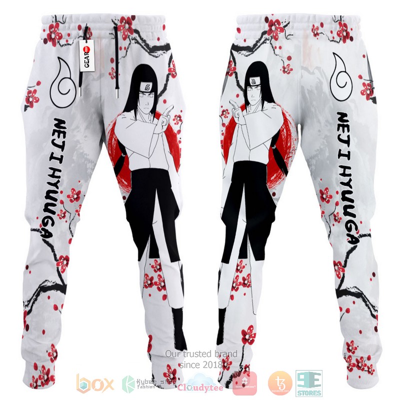 BEST Neji Hyuuga Naruto Anime Japan Style Longpants 3 Neji Hyuuga Naruto Anime Japan Style Jogger longpants 1 2