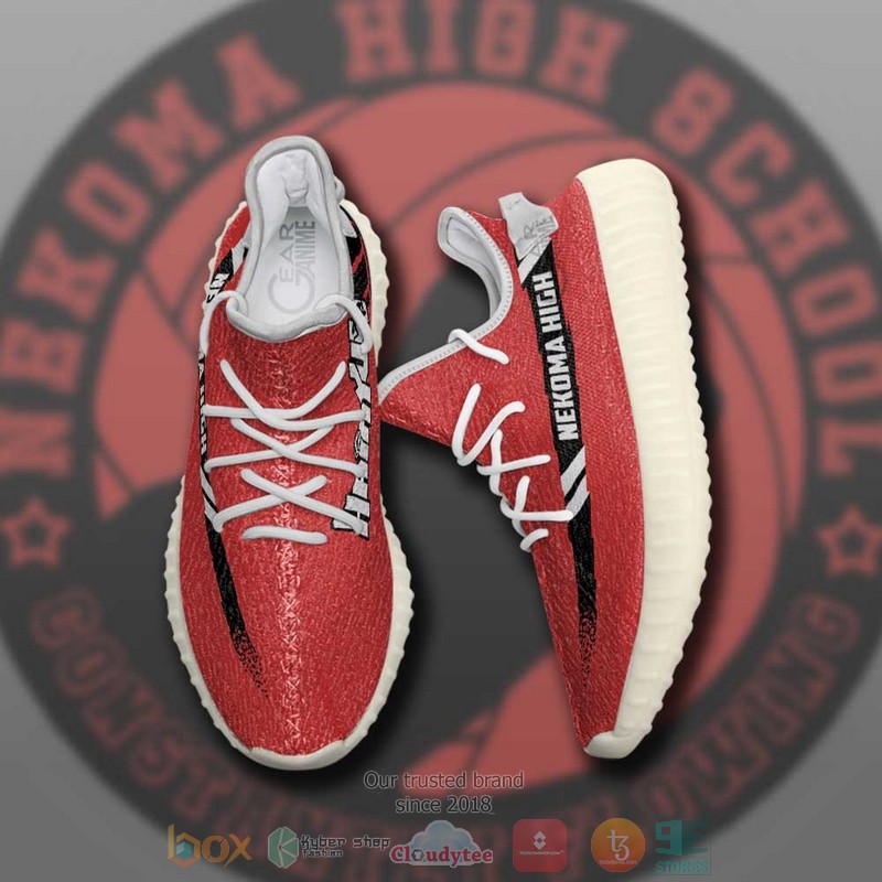 BEST Nekoma High Haikyuu Yeezy Shoes Sneaker 4 Nekoma High Haikyuu Anime Yeezy Shoes 1 2 3