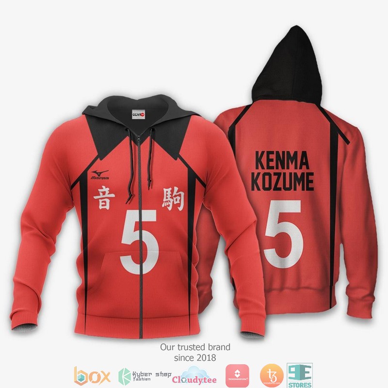 Nekoma Kenma Kozume Uniform Num 5 Haikyuu Anime 3D Shirt, Bomber jacket 1 Nekoma Kenma Kozume Uniform Num 5 Haikyuu Anime 3D Shirt Bomber jacket