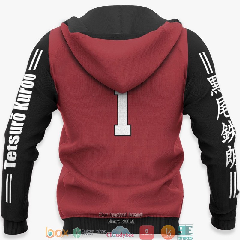 Nekoma Tetsuro Kuroo Haikyuu Anime Merch 3D Shirt Bomber jacket 1 2 3 4