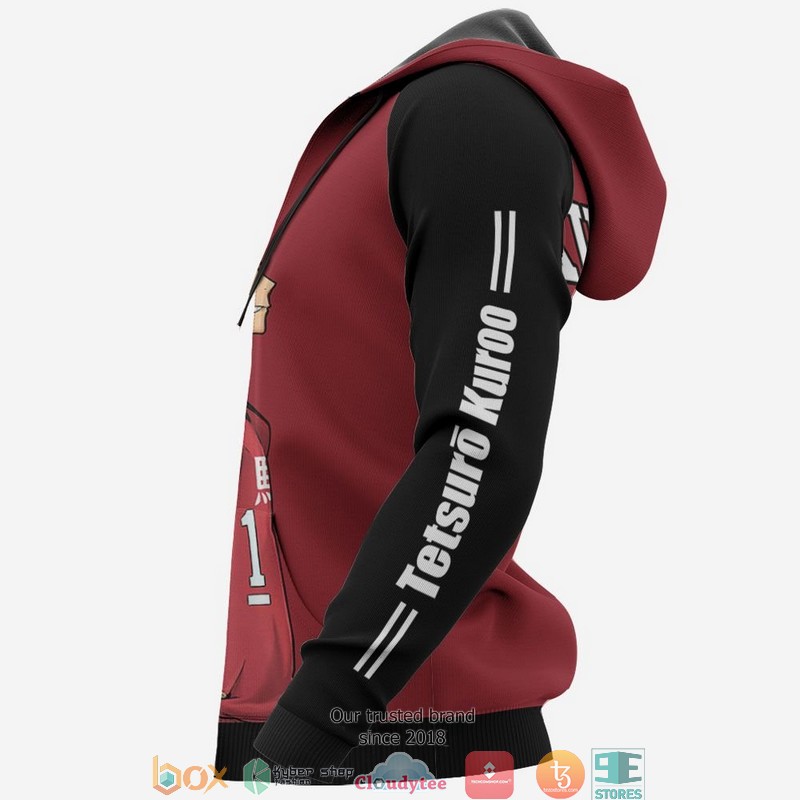Nekoma Tetsuro Kuroo Haikyuu Anime Merch 3D Shirt Bomber jacket 1 2 3 4 5