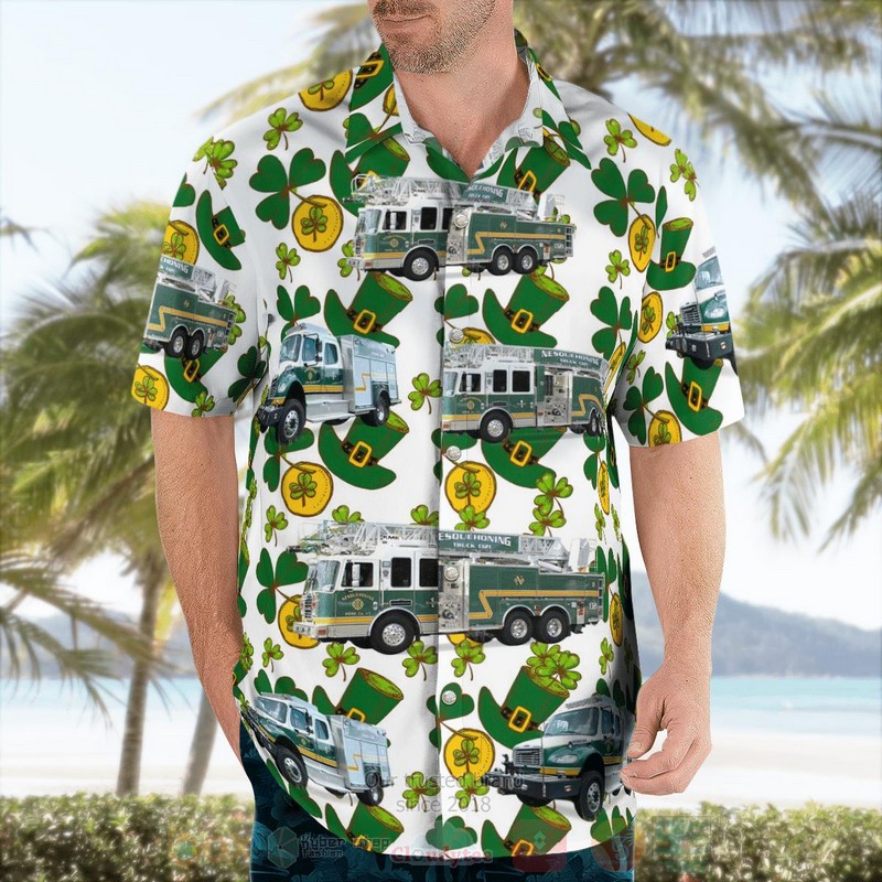 BEST Nesquehoning Hose Company 1, Pennsylvania Saint Patrick's Day 3D Aloha Shirt word3