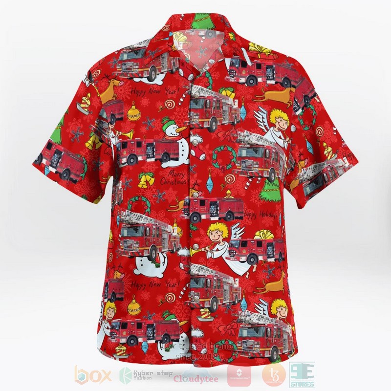 BEST New Caney, Montgomery County, Texas, East Montgomery County Fire Department Christmas 3D Aloha Shirt word1