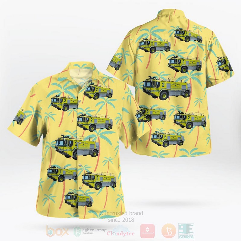 BEST New Orleans, Louisiana, Lakefront Airport Fire Department 3D Aloha Shirt word2