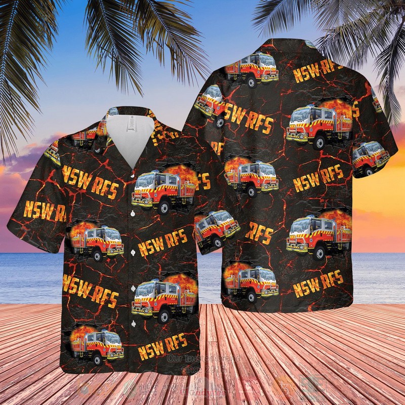 BEST New South Wales RFS Fire Trucks 3D Aloha Shirt 6 New South Wales RFS Fire Trucks Hawaiian Shirt