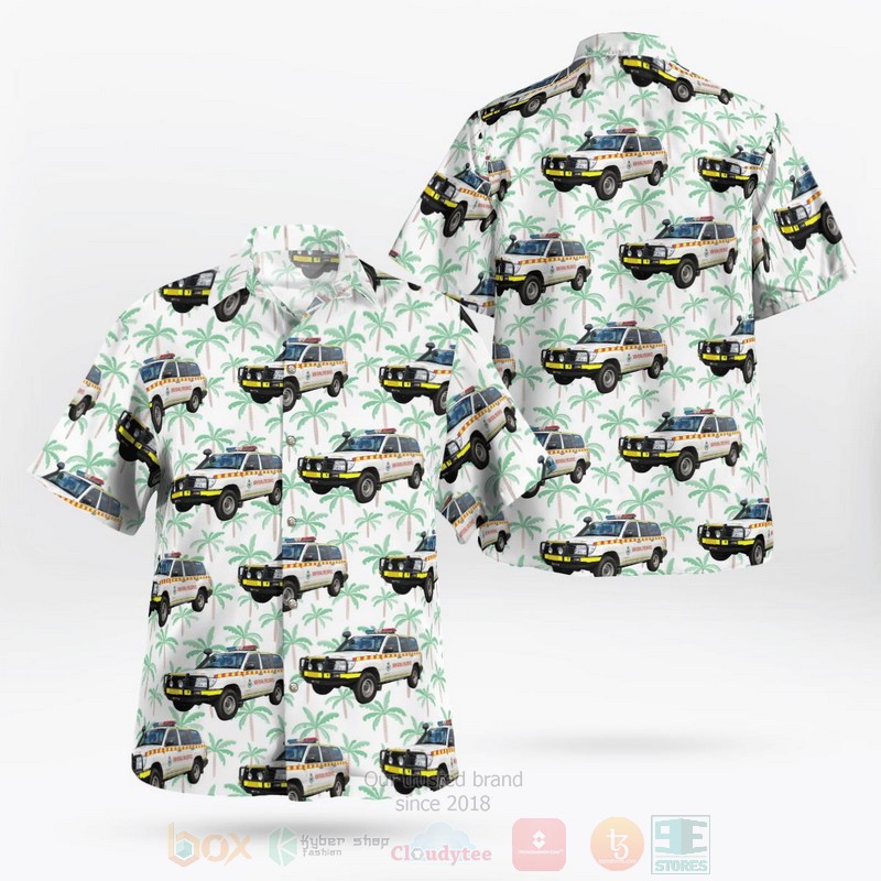 BEST New South Wales Rural Fire Service Toyota Hilux 3D Aloha Shirt word1