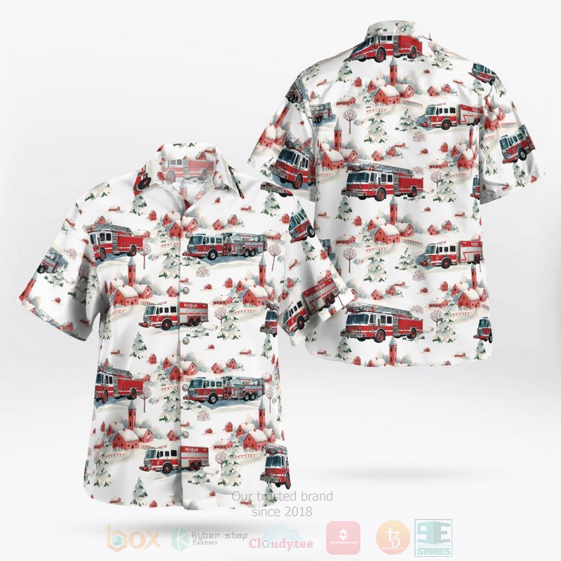 New York Buffalo Fire Department Christmas Hawaiian Shirt