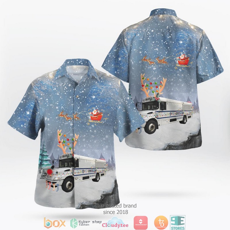 New York City Department Of Correction Christmas Hawaii 3D Shirt 3 New York City Department Of Correction Christmas Hawaii 3D Shirt