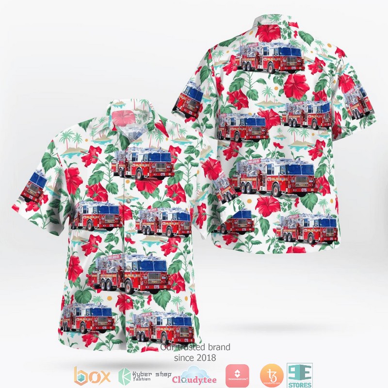 New York City Fire Department Chauffer Training School Hawaii 3D Shirt 3 New York City Fire Department Chauffer Training School Hawaii 3D Shirt