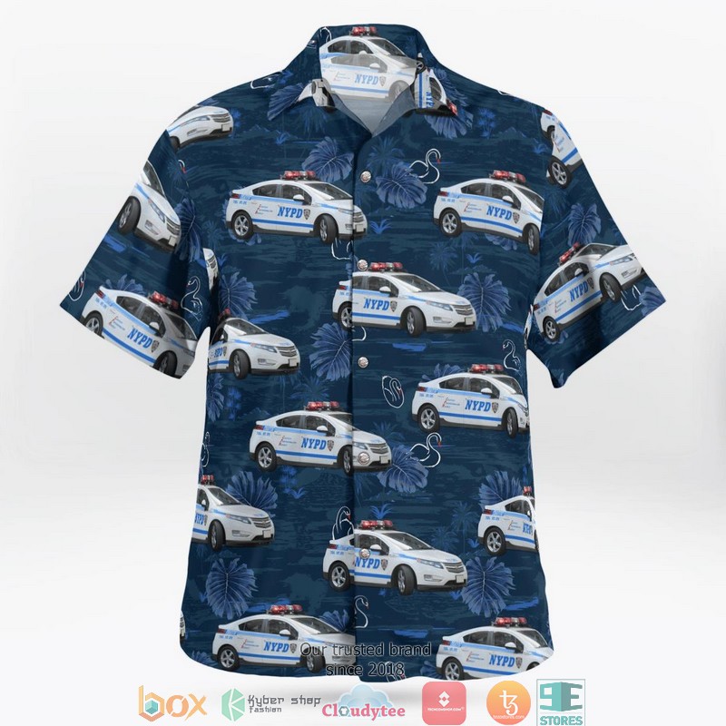 New York City Police Department NYPD Chevrolet Volt Hawaiian Shirt 3 New York City Police Department NYPD Chevrolet Volt Hawaiian Shirt word2