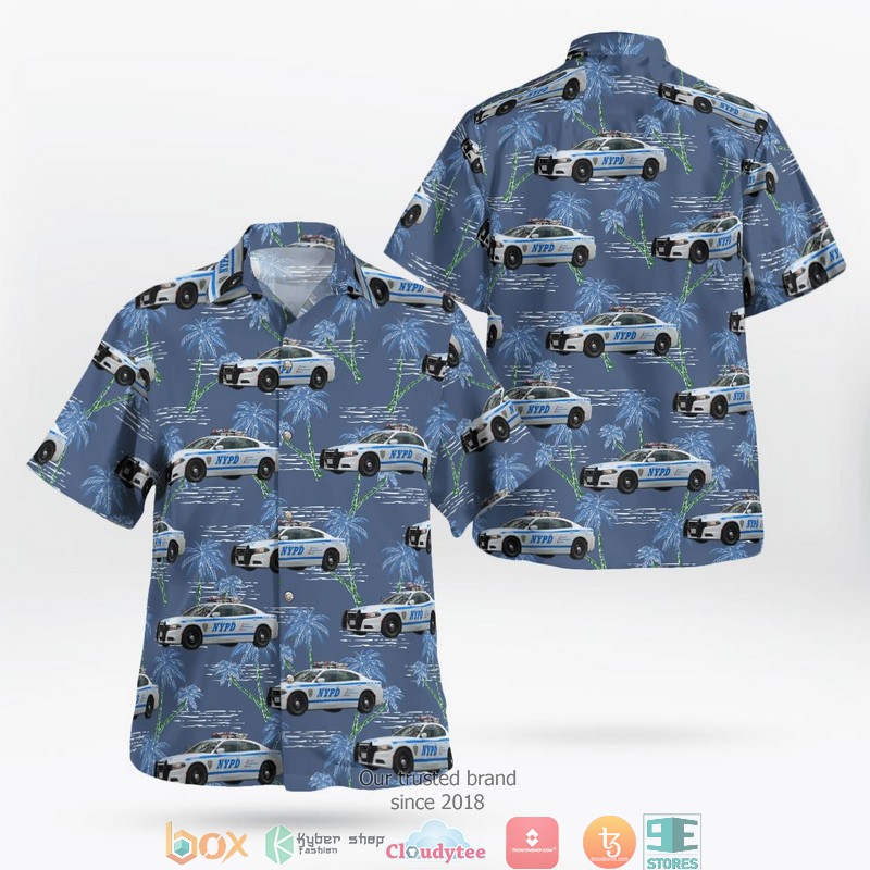 New York City Police Department NYPD Dodge Charger Hawaiian Shirt 9 New York City Police Department NYPD Dodge Charger Hawaiian Shirt word1