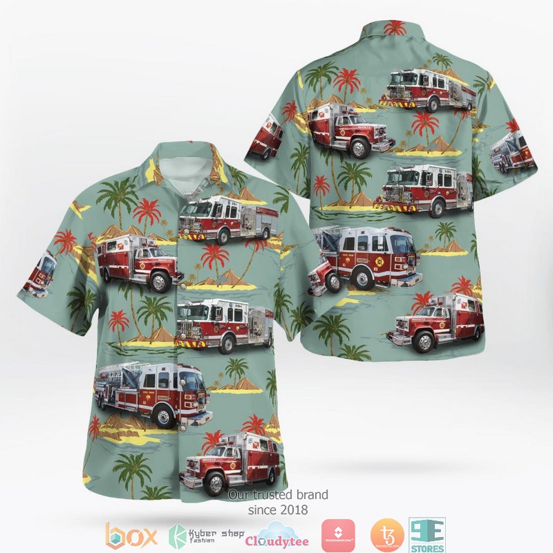 New York Mastic Fire Department Hawaii 3D Shirt 2 New York Mastic Fire Department Hawaii 3D Shirt