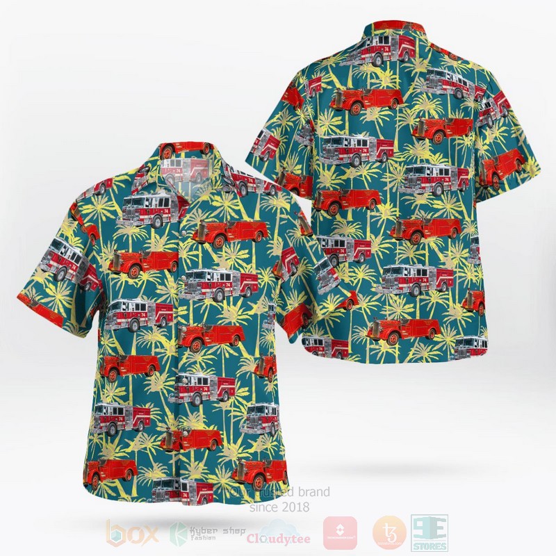 BEST New York, North White Plains Fire Department 3D Aloha Shirt word1