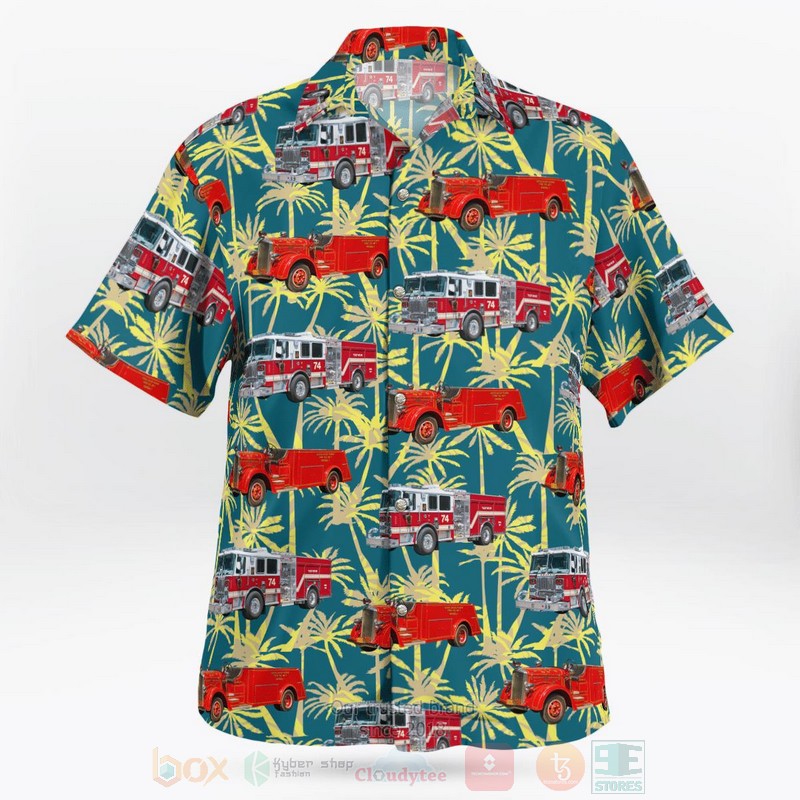 BEST New York, North White Plains Fire Department 3D Aloha Shirt word3