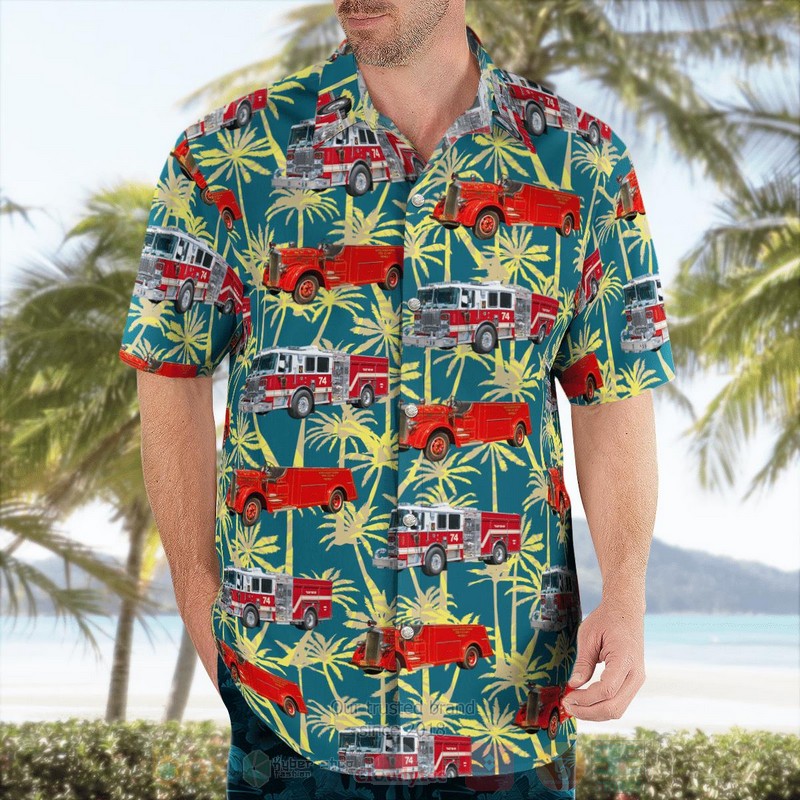 BEST New York, North White Plains Fire Department 3D Aloha Shirt word3
