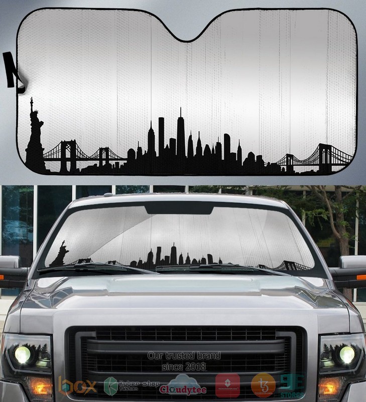 New York Skyline Car Sunshade