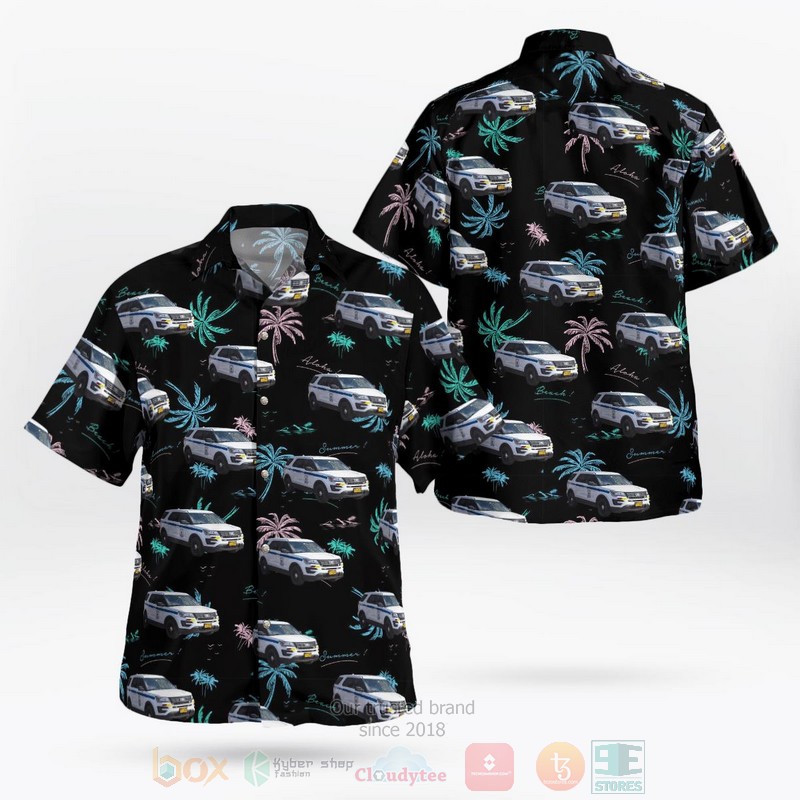 BEST New York State Emergency Medical Services 2017 Ford Police Interceptor Utility 3D Aloha Shirt word2
