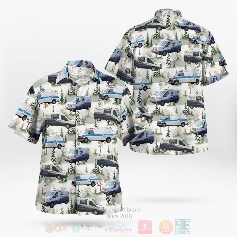 New York Twin City Ambulance Hawaiian Shirt