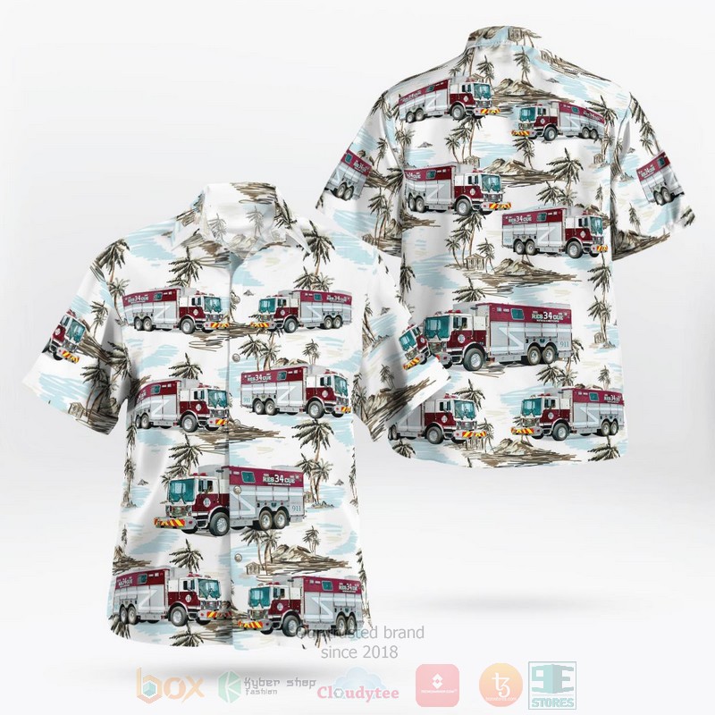 BEST Newmanstown Volunteer Fire Company 3D Aloha Shirt