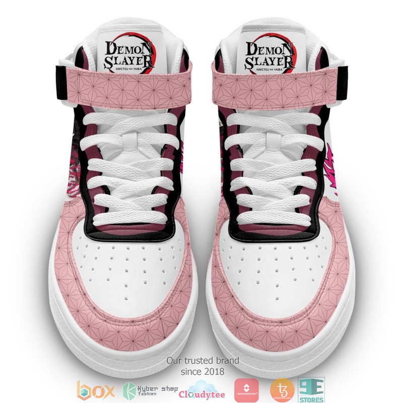 Nezuko Anime Demon Slayer High Air Force Shoes 1