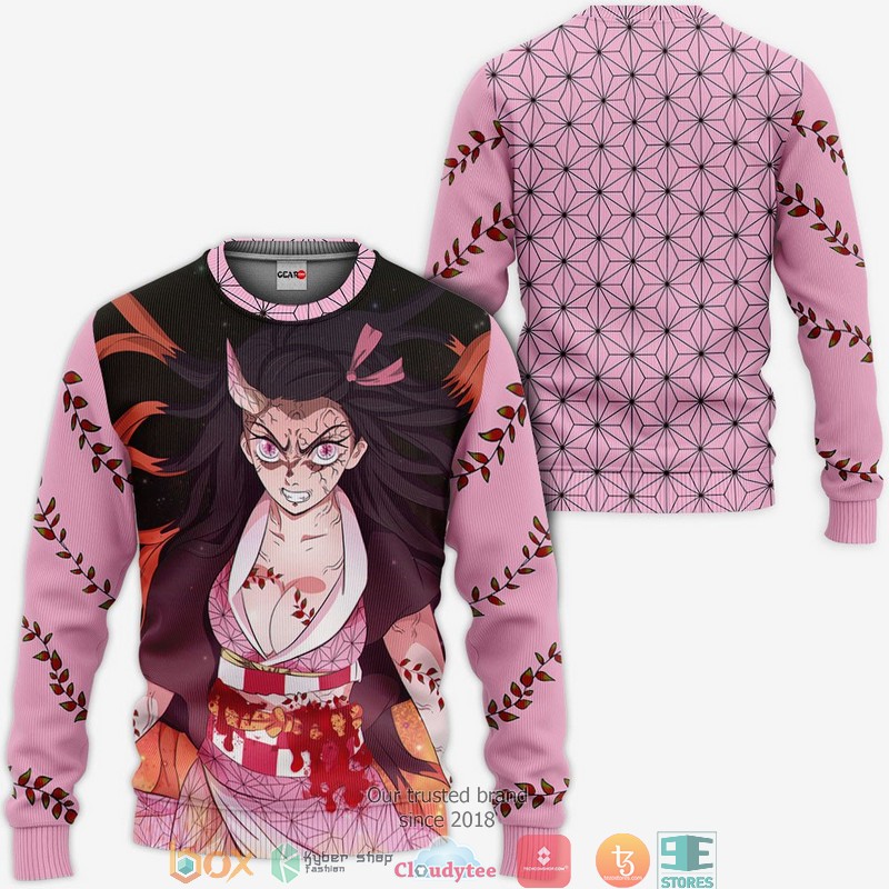 Nezuko Demon Form Kimetsu Anime Merch 3D Shirt, Bomber jacket 2 Nezuko Demon Form Kimetsu Anime Merch 3D Shirt Bomber jacket 1