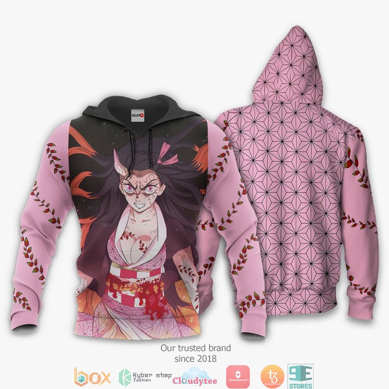 Nezuko Demon Form Kimetsu Anime Merch 3D Shirt, Bomber jacket 3 Nezuko Demon Form Kimetsu Anime Merch 3D Shirt Bomber jacket 1 2