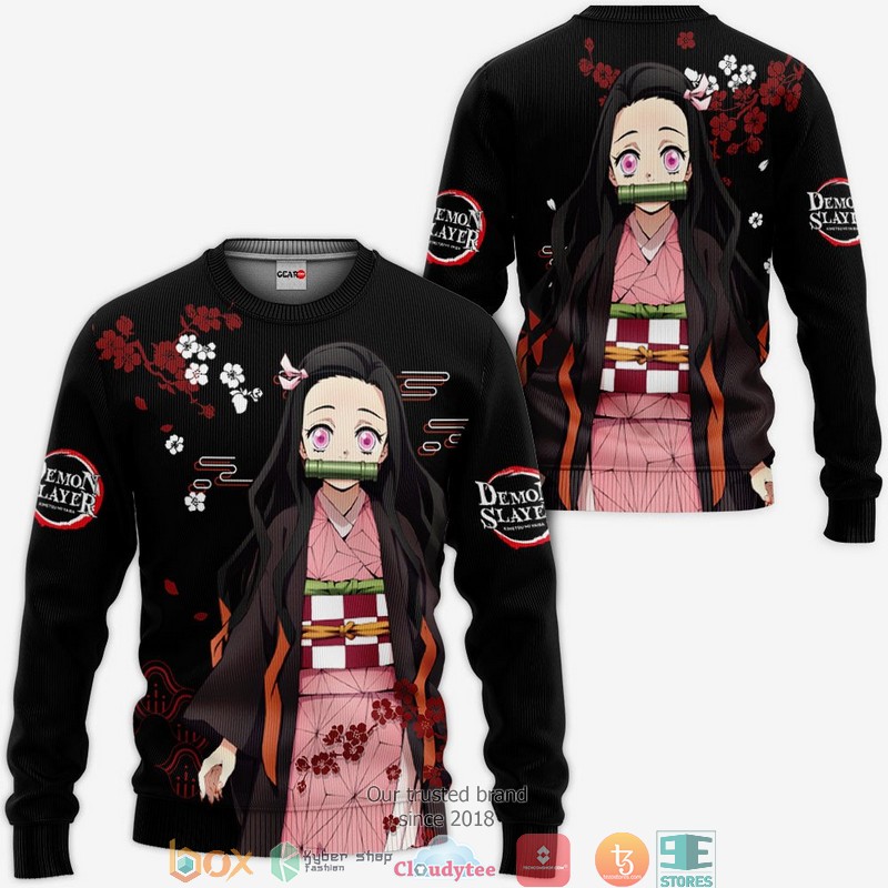 Nezuko Kamado Kimetsu Anime Merch Japan 3D Shirt, Bomber jacket 2 Nezuko Kamado Kimetsu Anime Merch Japan 3D Shirt Bomber jacket 1