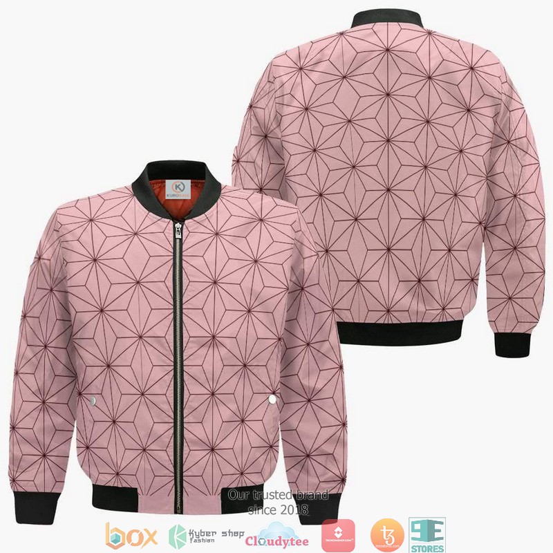 Nezuko Kamado Pattern Unisex Demon Slayer Anime 3D Bomber jacket