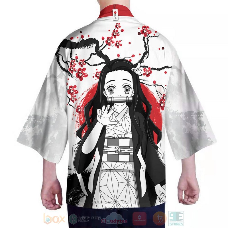 BEST Nezuko Kimetsu Haori Anime Japan 3D Print Kimono 4 Nezuko Kimetsu Haori Anime Inspired Kimono 1 2 3