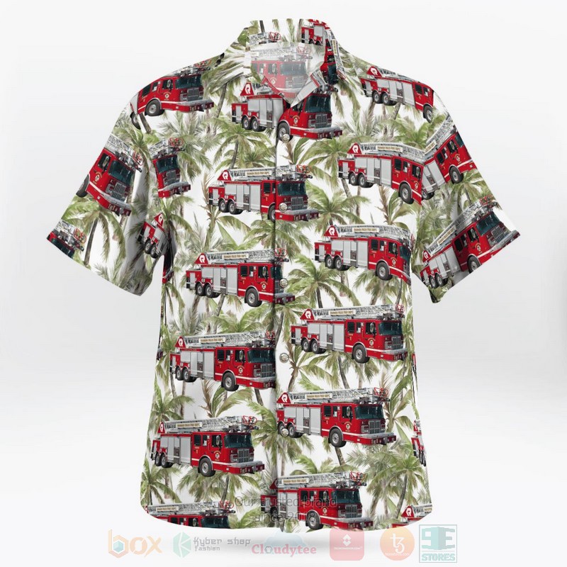 BEST Niagara Falls, Niagara County, New York, Niagara Falls Fire Department 3D Aloha Shirt word1