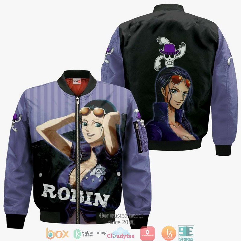 Nico Robin One Piece Anime 3D Shirt, Bomber jacket 4 Nico Robin One Piece Anime 3D Shirt Bomber jacket 1 2 3