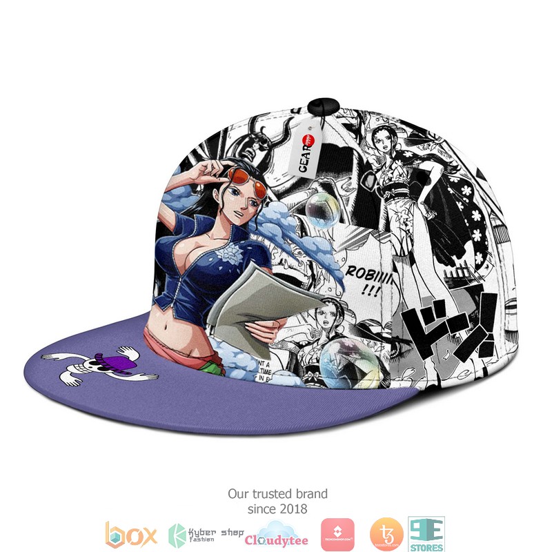 Nico Robin One Piece Anime Mix Manga Snapback hat 3 Nico Robin One Piece Anime Mix Manga Snapback hat 1 2