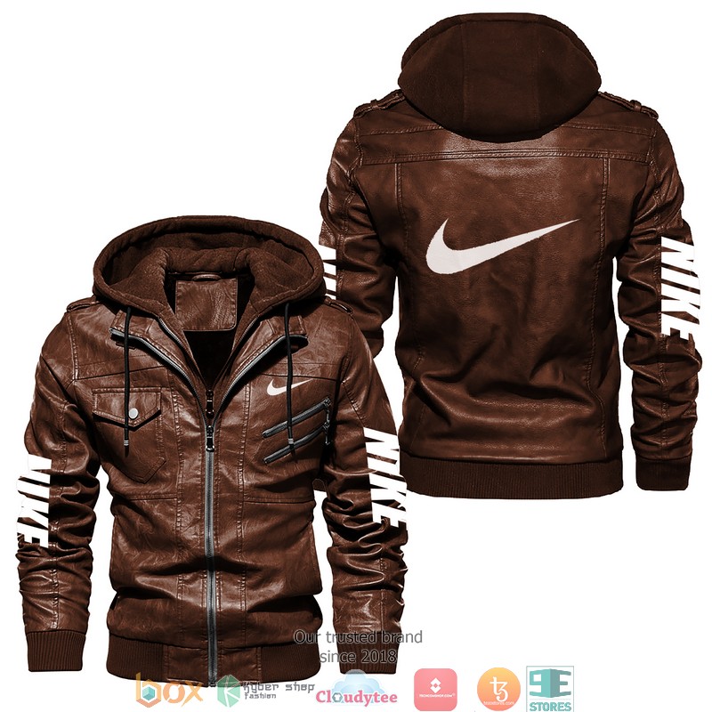 Nike leather jacket