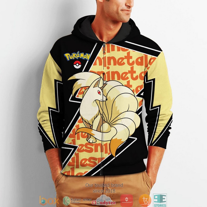 Ninetales Costume Pokemon 3D Hoodie, Zip Hoodie 2 Ninetales Costume Pokemon 3D Shirt Bomber jacket 1