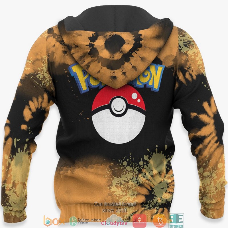 Ninetales Pokemon Anime Merch Tie Dye 3D Shirt Bomber jacket 1 2 3 4